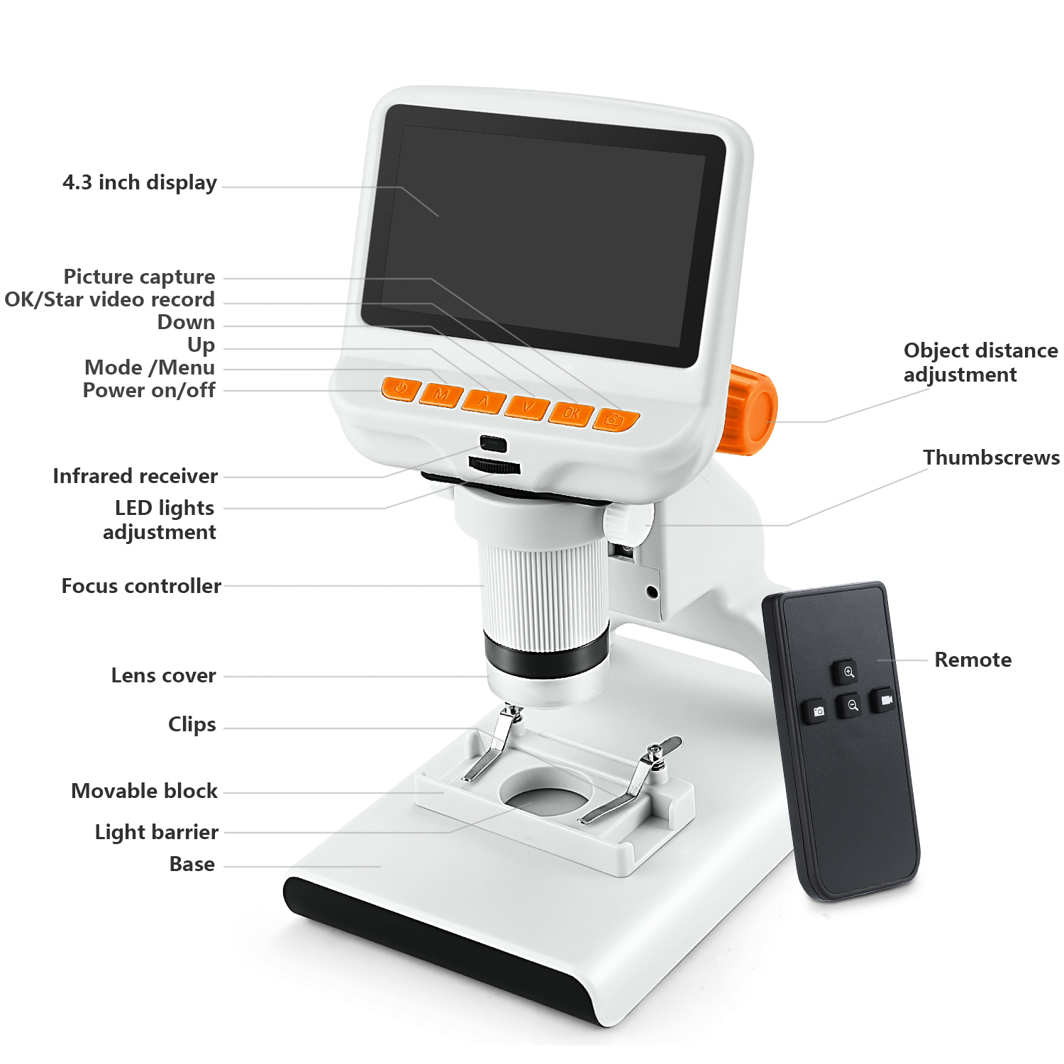 Andonstar 4.3Inch Chlidren 2MP - Kids Outdoor Microscope avis et prix