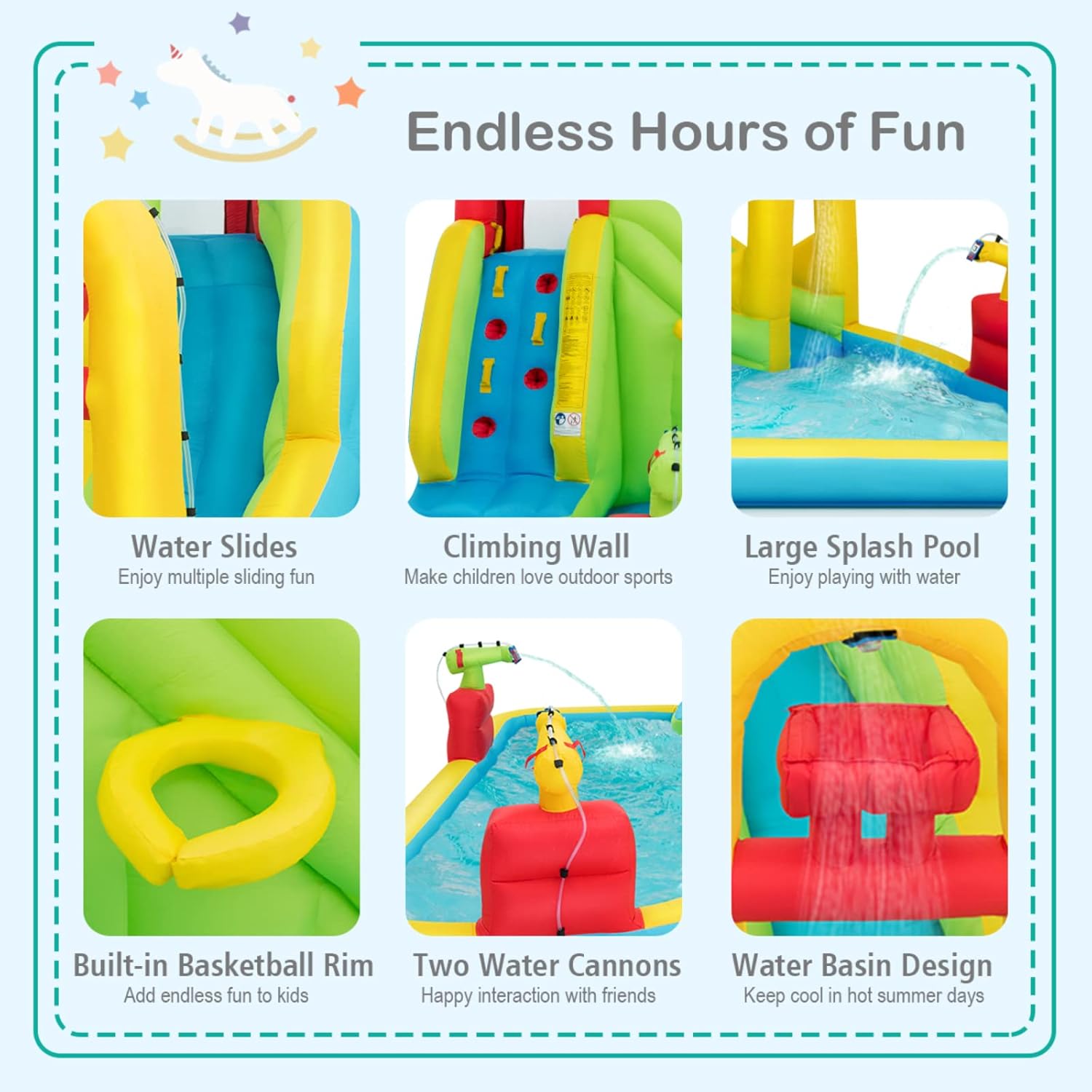 Mega Inflatable Water Park Bou - Kids Outdoor Gifts avis et prix