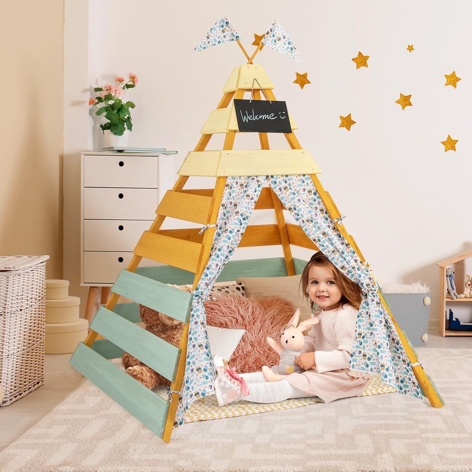 Teepee Tent for Kids, Large Ki - Kids Outdoor Teepee avis et prix