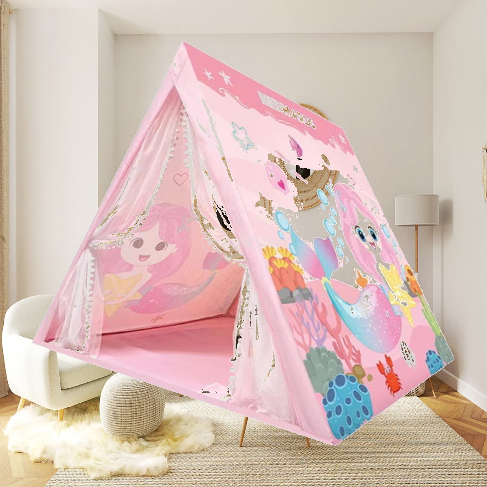 Foldable Children Play Tent Ca - Kids Outdoor Teepee avis et prix