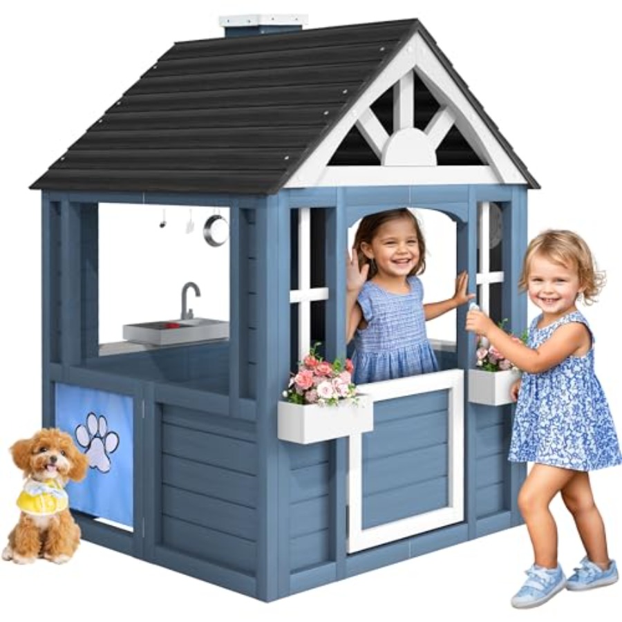 Outdoor playhouse for kids ced - Kids Outdoor Kitchen avis et prix