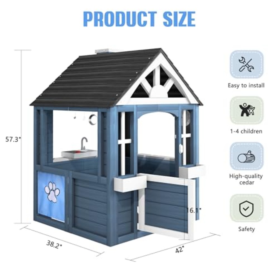 Outdoor playhouse for kids ced - Kids Outdoor Kitchen avis et prix