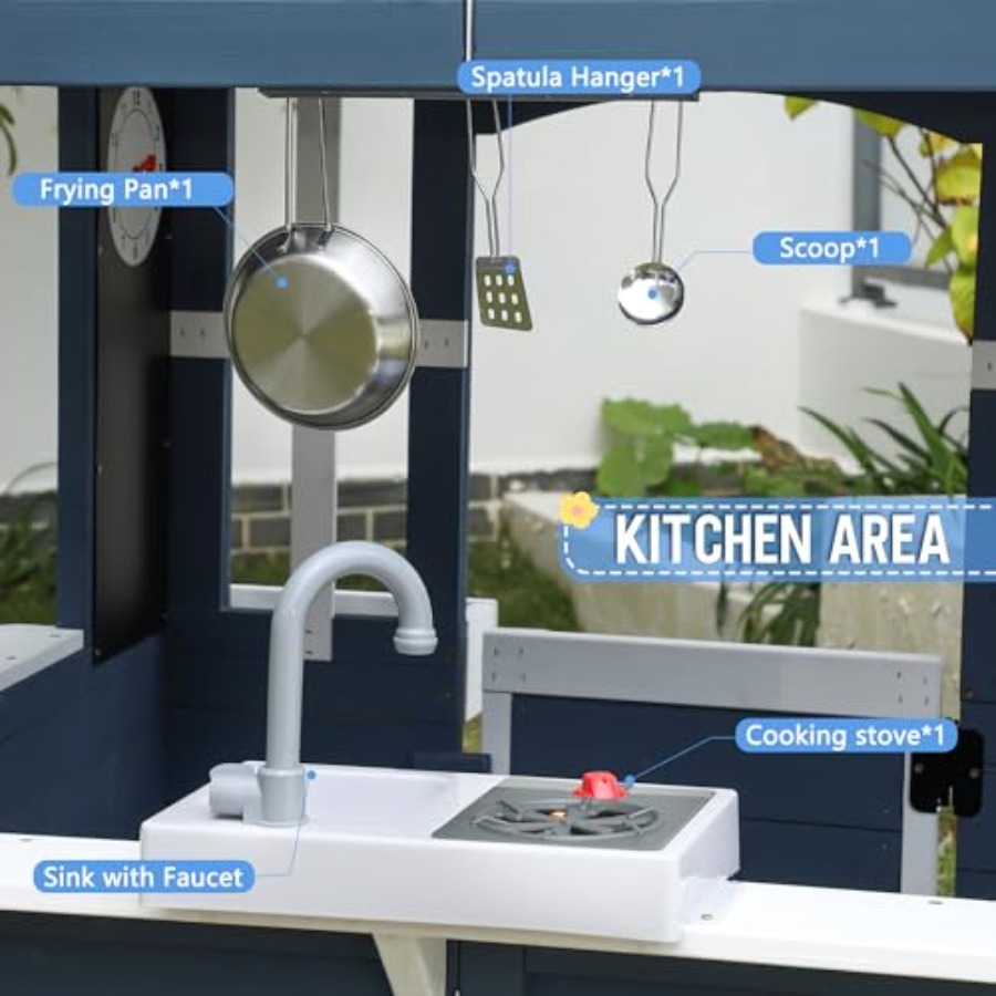 Outdoor playhouse for kids ced - Kids Outdoor Kitchen avis et prix