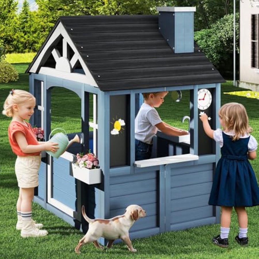 Outdoor playhouse for kids ced - Kids Outdoor Kitchen avis et prix