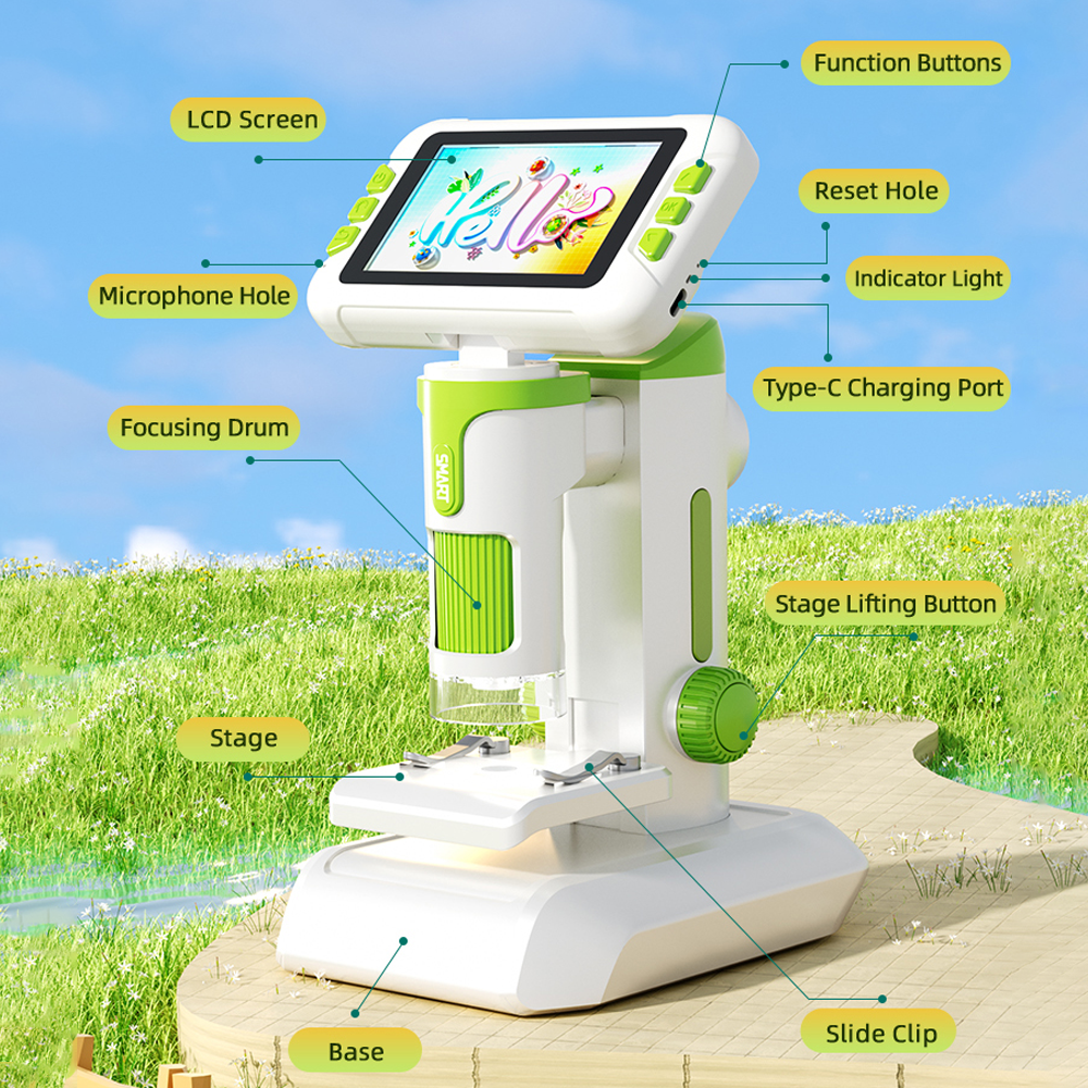 3 in 1 Microscope 1600X Kids S - Kids Outdoor Microscope avis et prix