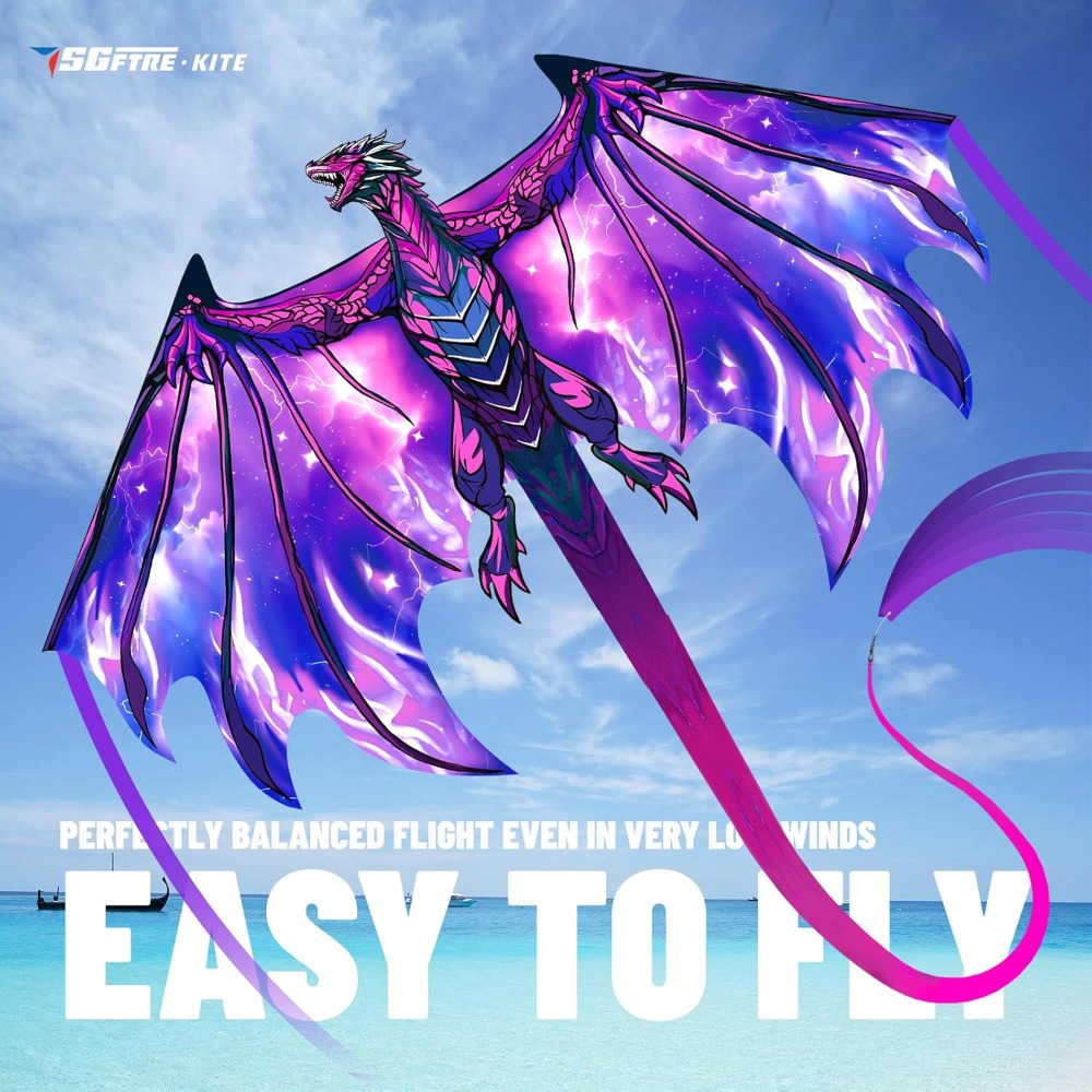 Complete Kite with Handle, Lin - Kite Easy Fly Kids avis et prix