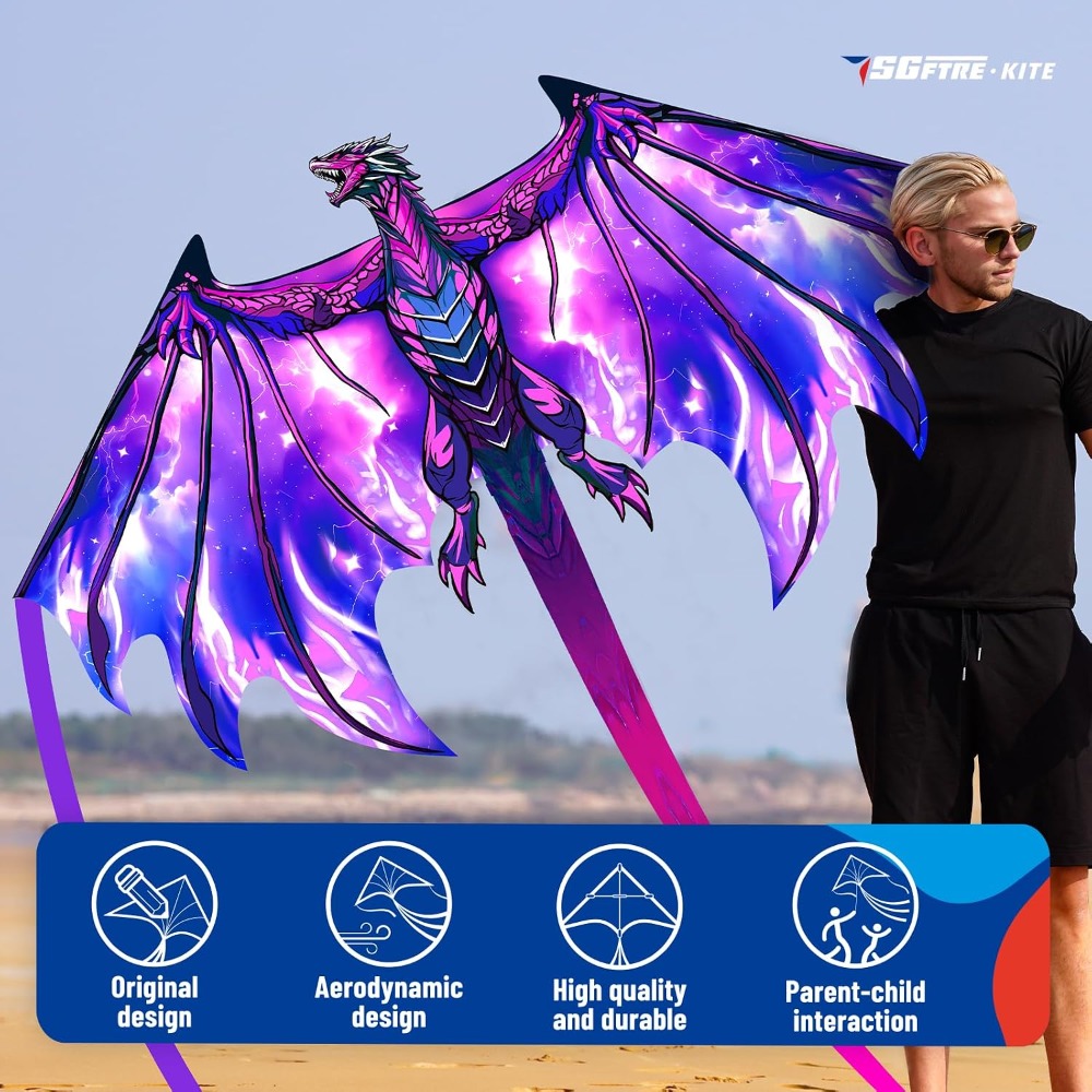 Complete Kite with Handle, Lin - Kite Easy Fly Kids avis et prix