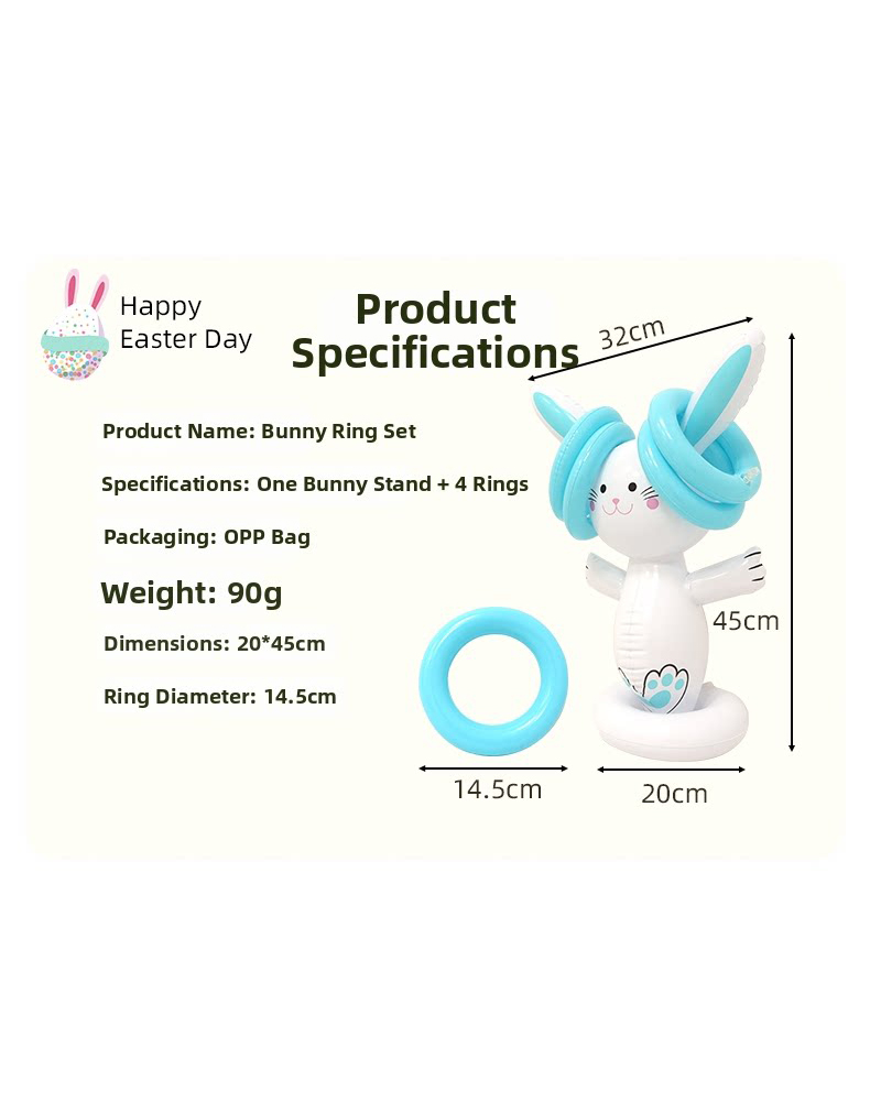 Easter Inflatable Bunny Ring T - Outdoor Toys For Kids avis et prix
