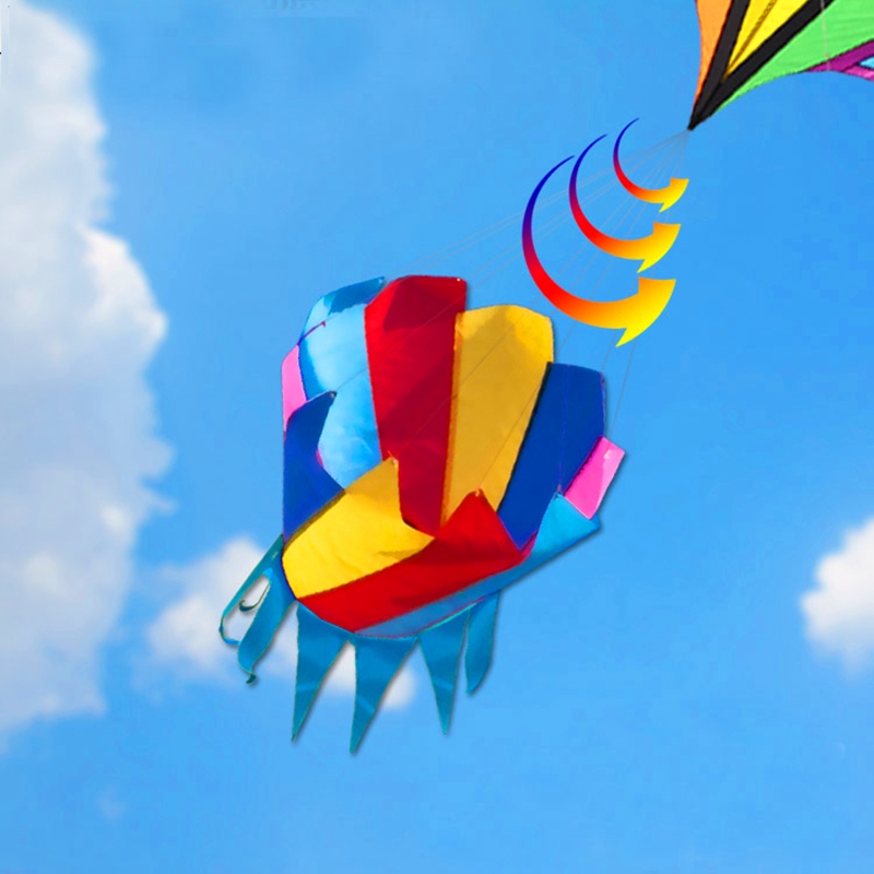Large rainbow kite nylon winds - Kite Easy Fly Kids avis et prix