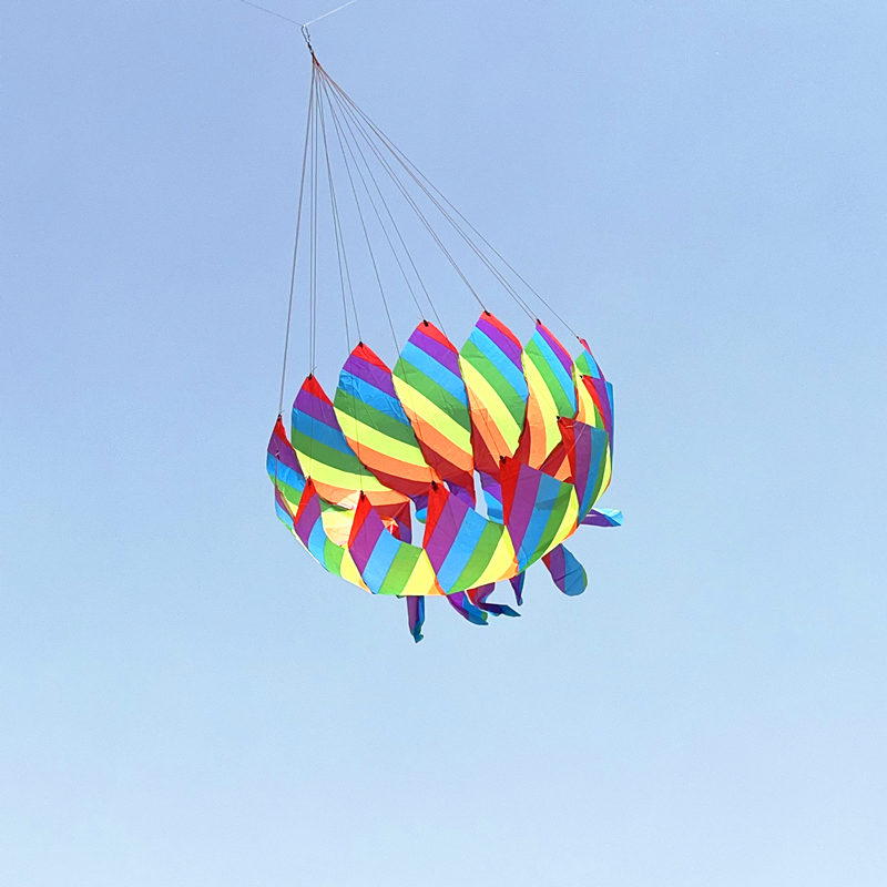 Large rainbow kite nylon winds - Kite Easy Fly Kids avis et prix