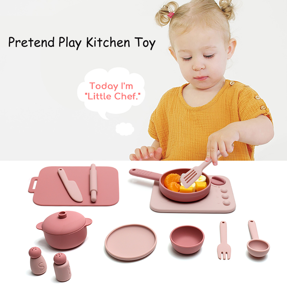 13 pcs set silicone cooking pl - Kids Outdoor Kitchen avis et prix