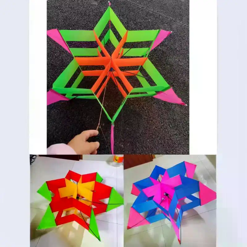 New Style 3D Plum Blossom Kid- - Kite Easy Fly Kids avis et prix