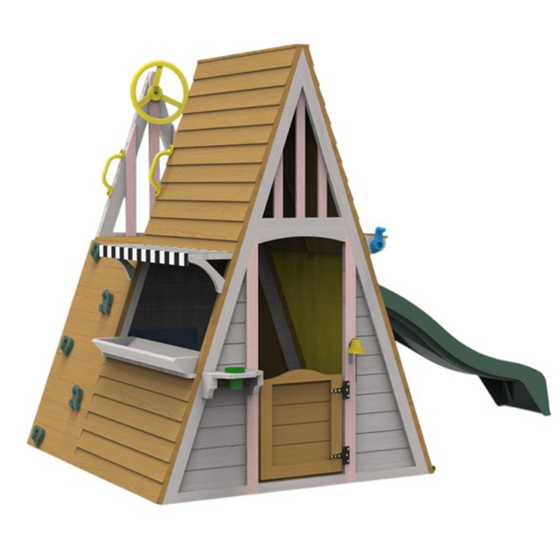 Kids Outdoor Playground Equipm - Kids Outdoor Wooden Playhouse avis et prix