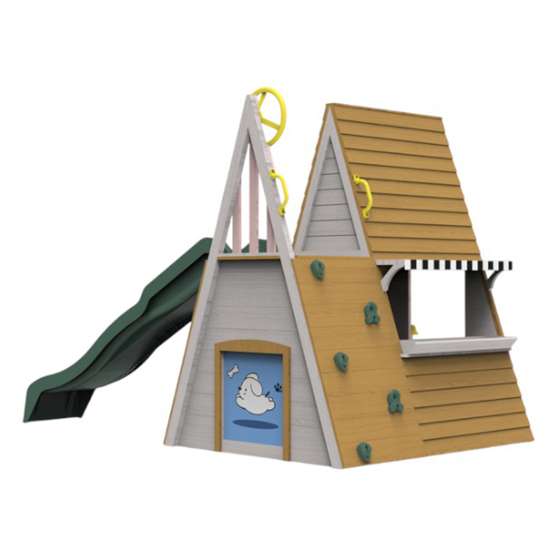 Kids Outdoor Playground Equipm - Kids Outdoor Wooden Playhouse avis et prix