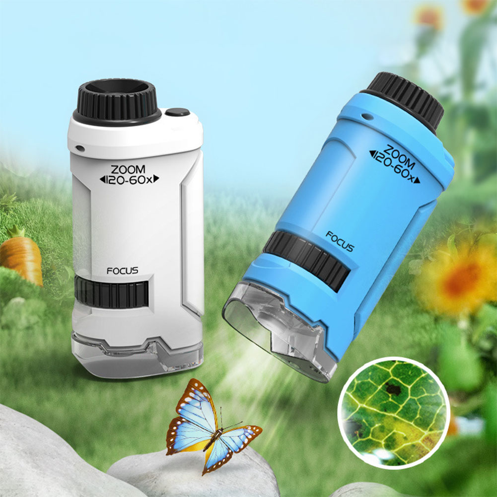 New 60x-120x Handheld Microsco - Kids Outdoor Microscope avis et prix