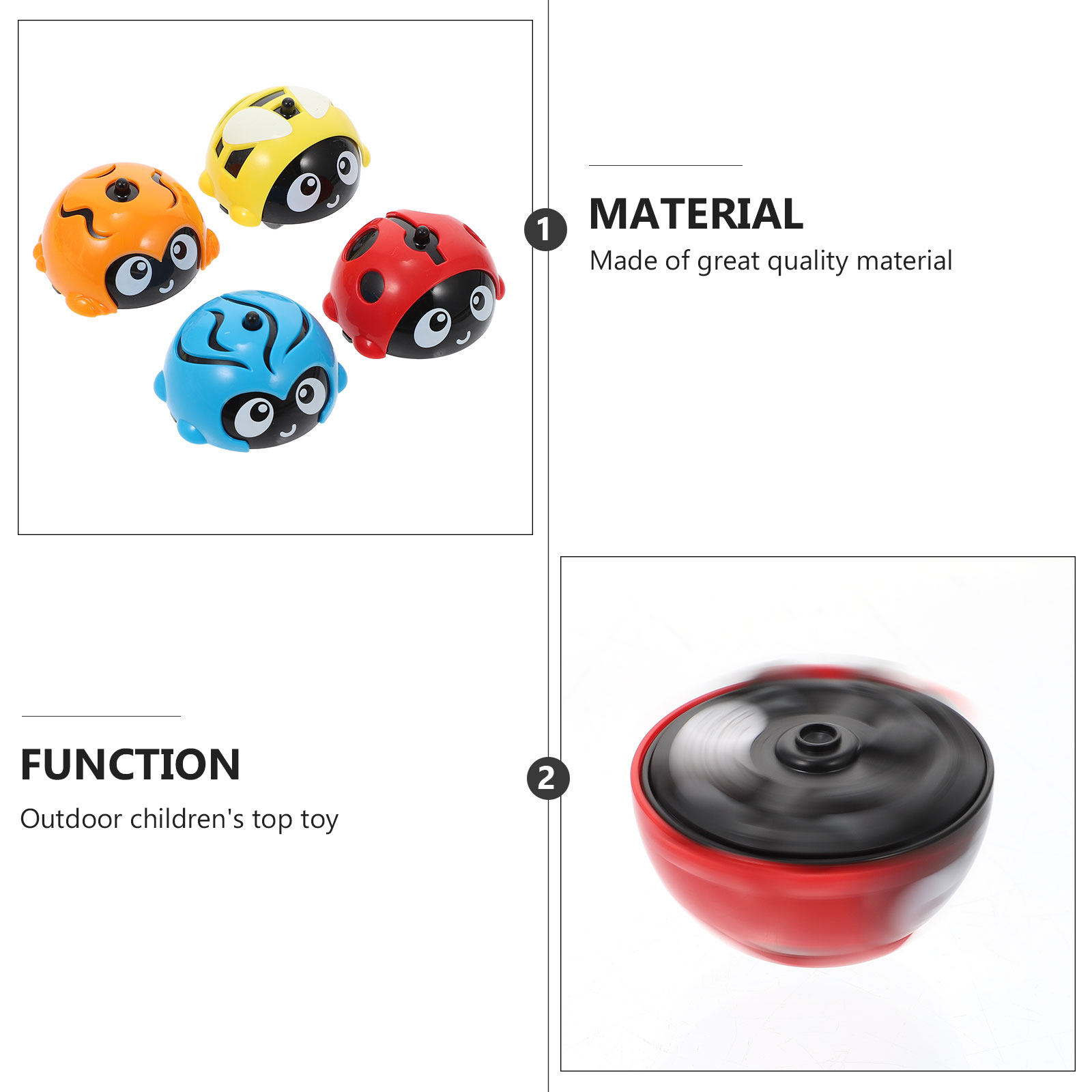 4Pcs Gyro Plaything for Child  - Kids Outdoor Games Ideas avis et prix