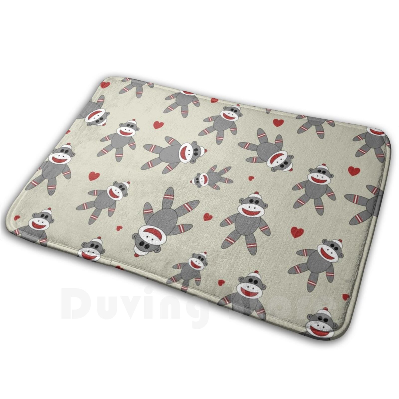 Cute Sock Monkey Carpet Mat Ru - Kids Outdoor Floor Cushions avis et prix
