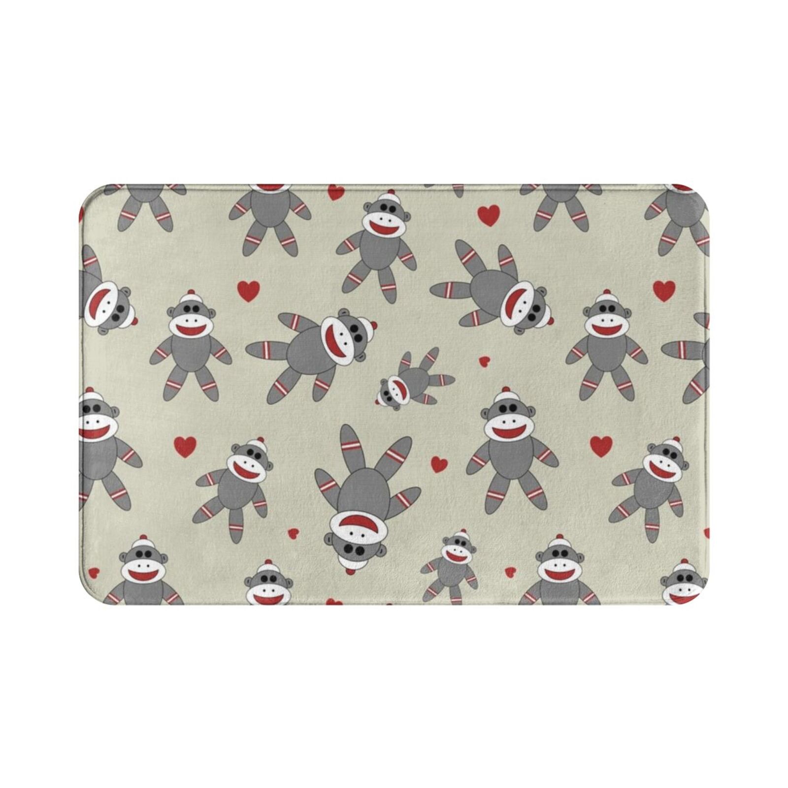 Cute Sock Monkey Carpet Mat Ru - Kids Outdoor Floor Cushions avis et prix