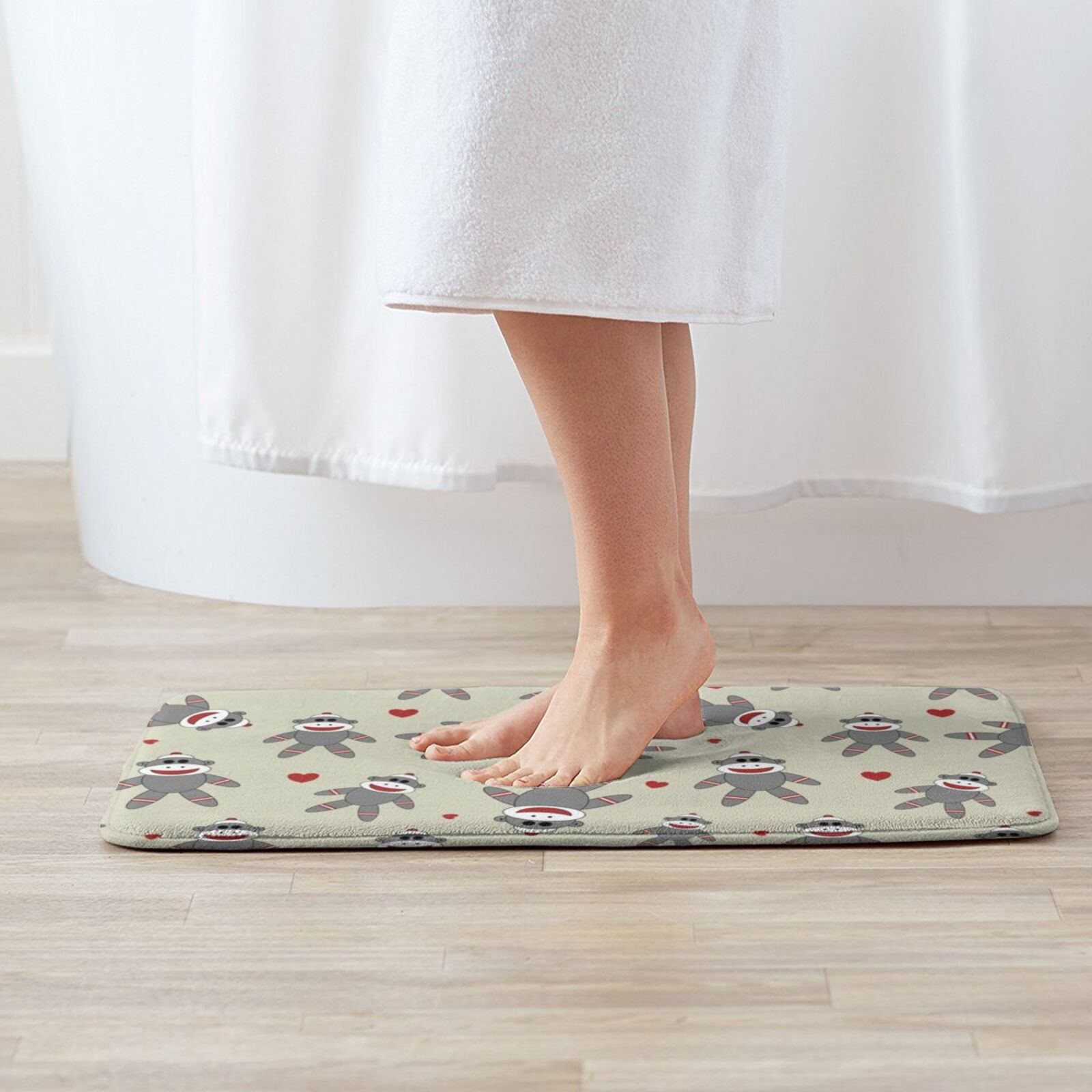 Cute Sock Monkey Carpet Mat Ru - Kids Outdoor Floor Cushions avis et prix