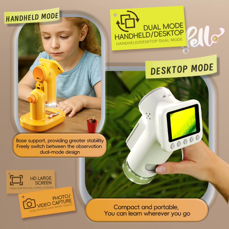 1600X Handheld Microscope 2 In - Kids Outdoor Microscope avis et prix