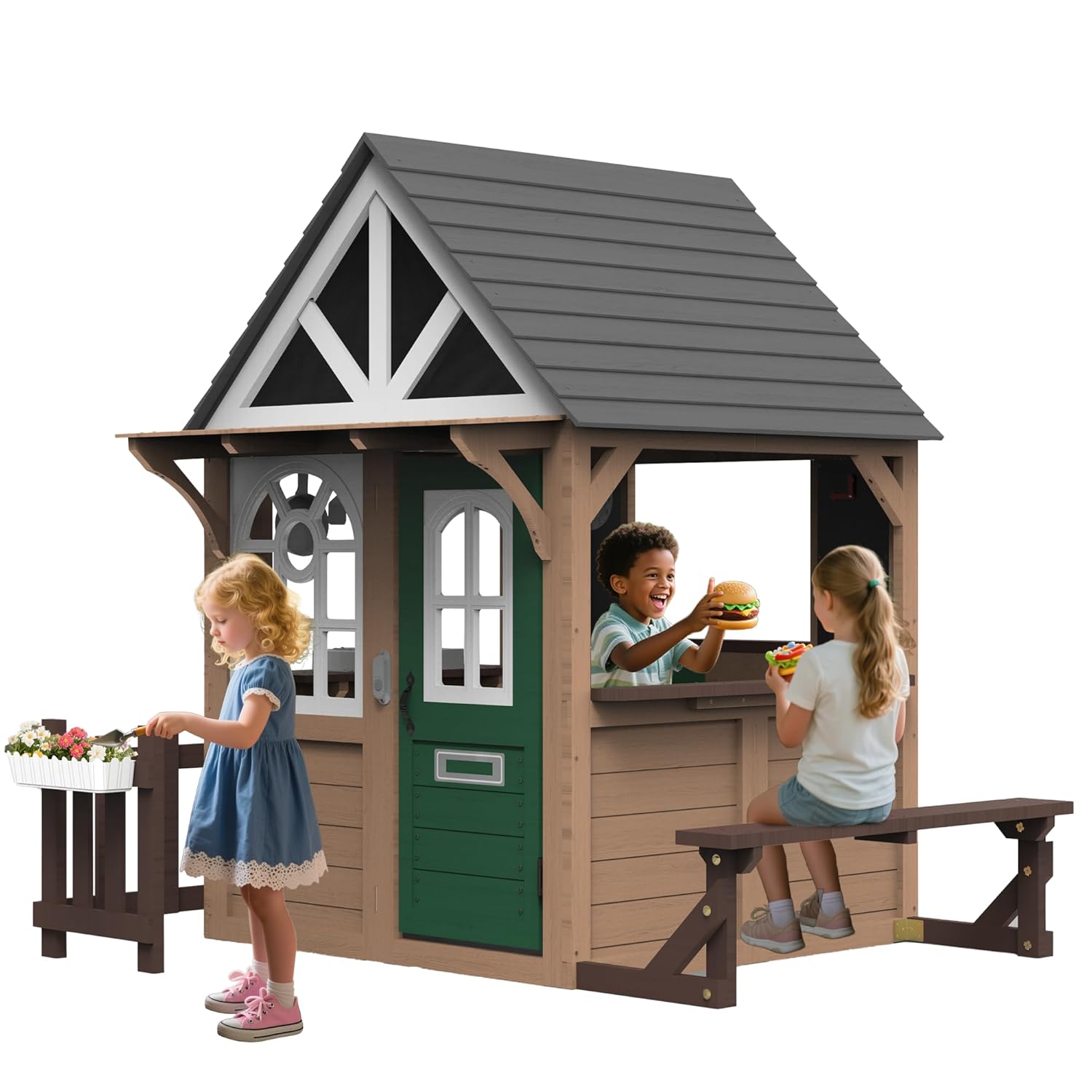 Outdoor Play House for Kids, F - Kids Outdoor Kitchen avis et prix