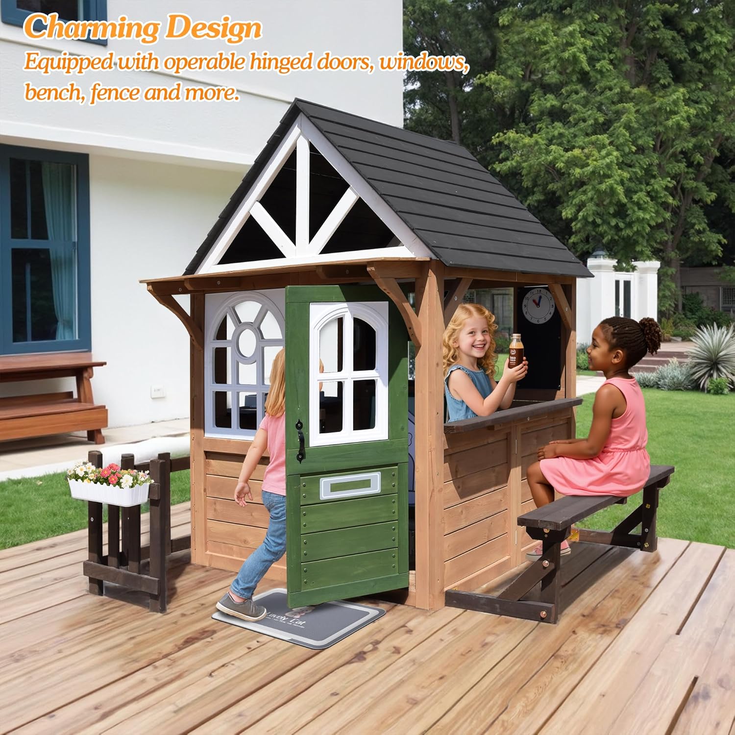 Outdoor Play House for Kids, F - Kids Outdoor Kitchen avis et prix