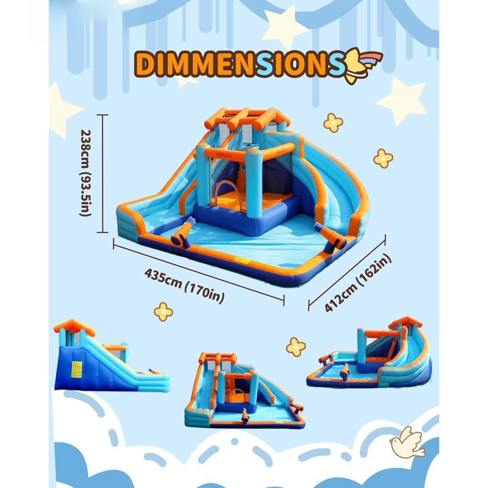 Large Water Slide Bounce House - Kids Outdoor Water Play avis et prix
