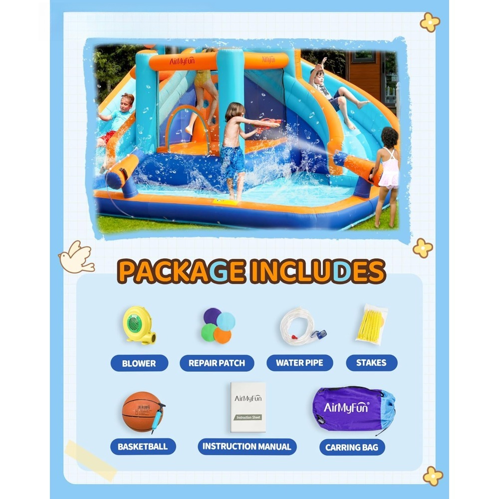 Large Water Slide Bounce House - Kids Outdoor Water Play avis et prix