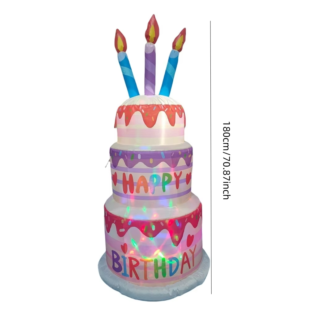 1.8M Inflatable Birthday Cake  - Kids Outdoor Gifts avis et prix