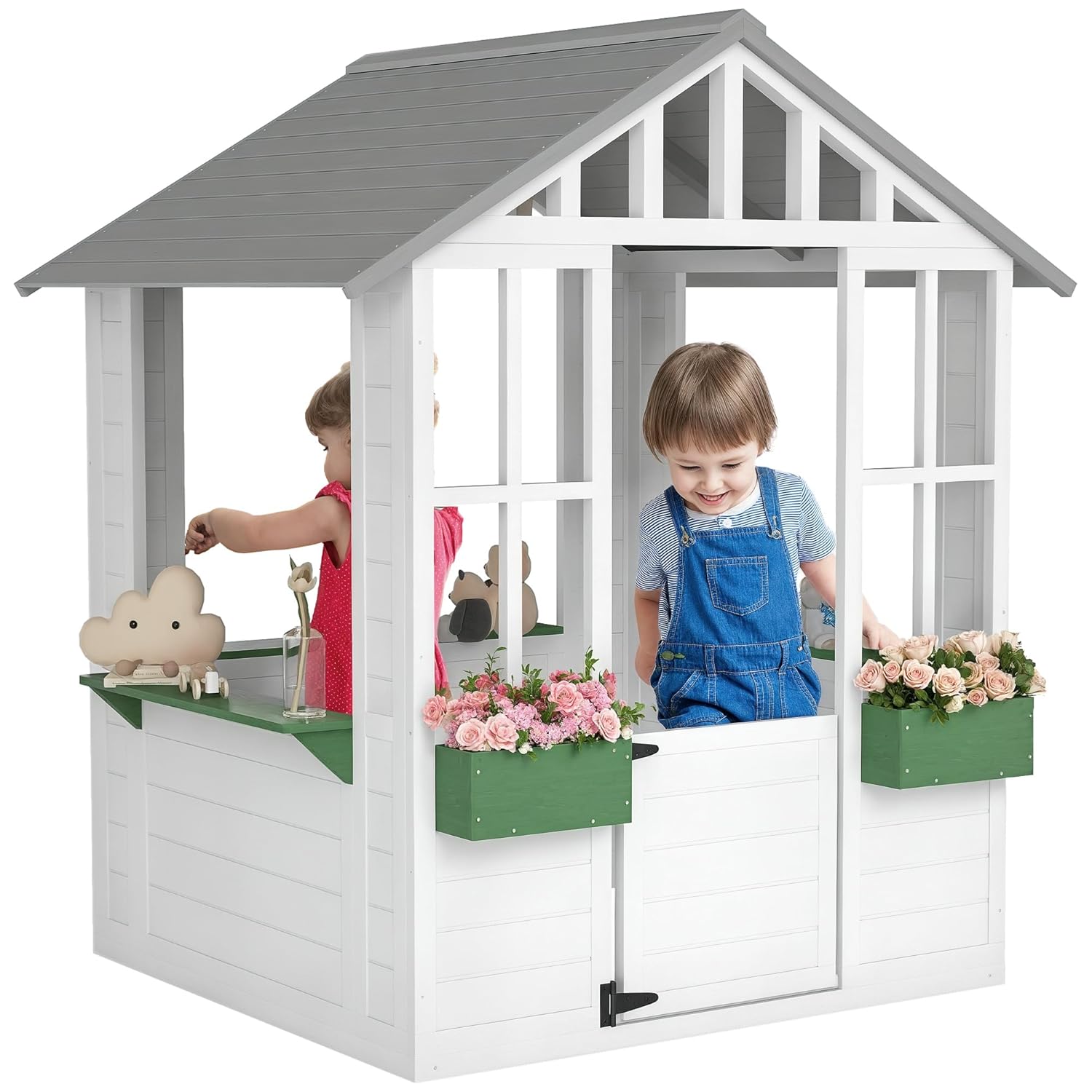 Wooden Outdoor Kids Playhouse  - Kids Outdoor Wooden Playhouse avis et prix
