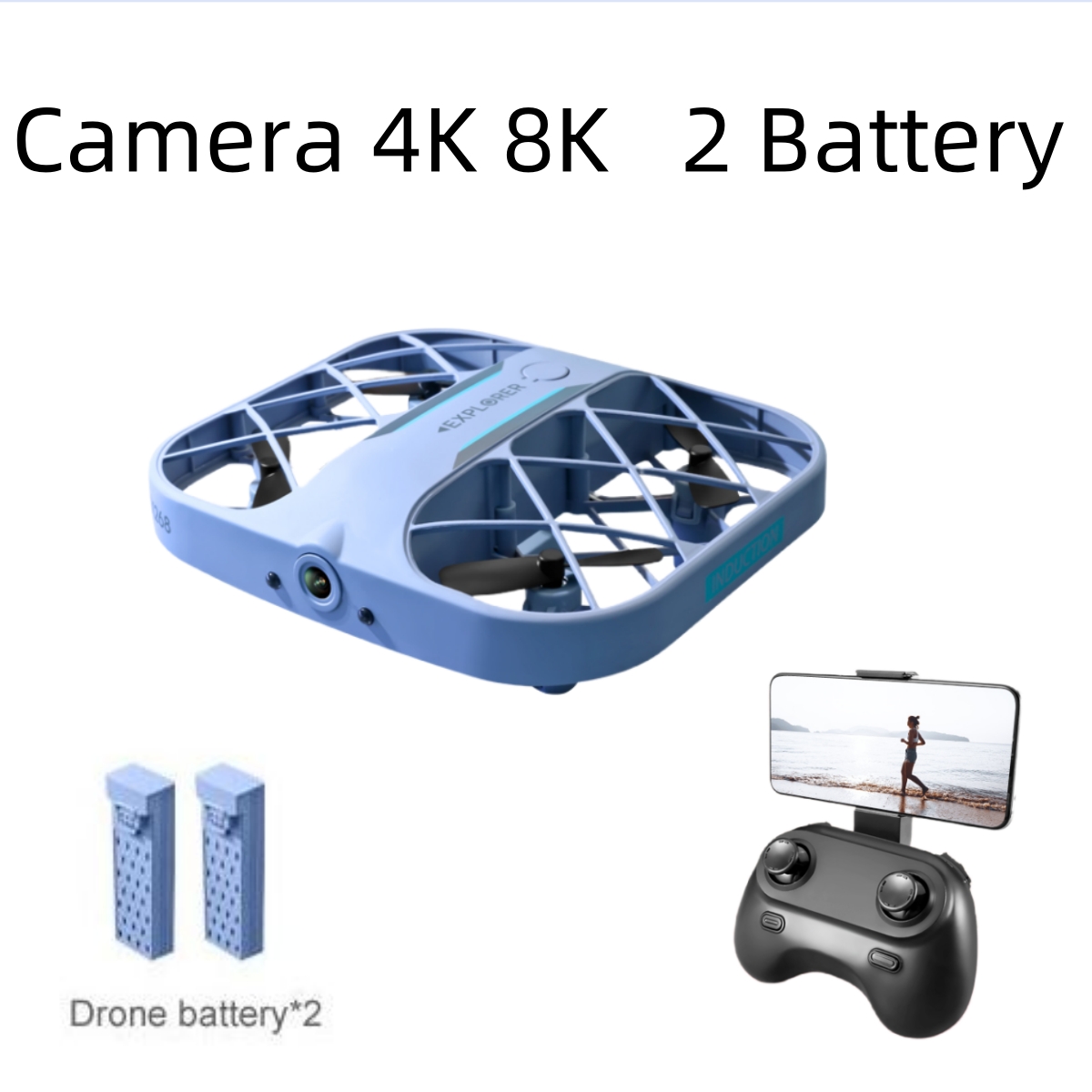 JJRC H107 FPV RC Drone with 2  - Kids Outdoor Toy Storage avis et prix