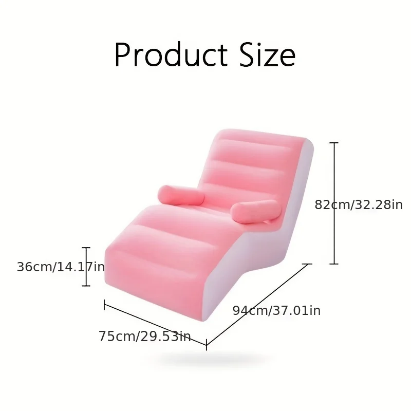 Inflatable Lazy Sofa Flocking  - Kids Outdoor Lounge Chair avis et prix