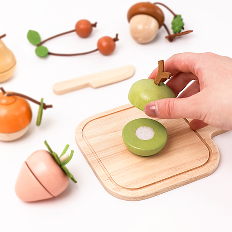 Wooden Fruit Cutting Play Set  - Kids Outdoor Kitchen avis et prix