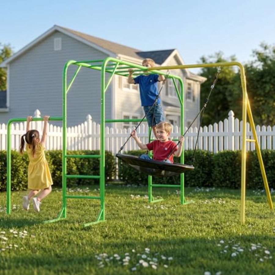 Monkey Bars Set for Backyard w - Kids Outdoor Furniture Set avis et prix